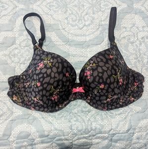 Victoria secret black floral bra